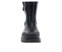 Women's Chooka Moto Mid Boot Rain Boots Black -Journee Shop 4 69