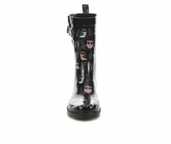 Women's Capelli New York Branches & Owls Mid Rain Boots Black 12 Women's Capelli New York Branches & Owls Mid Rain Boots Black -Journee Shop 4 74