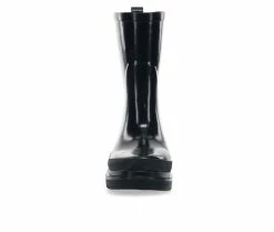 Women's Chooka Damascus Mid Rain Boot Black -Journee Shop 4 76