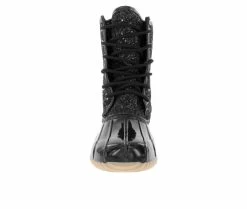 Women's Sugar Skylar 2 Duck Boots Black Glitter 12 Women's Sugar Skylar 2 Duck Boots Black Glitter -Journee Shop 4 85