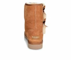 Women's Koolaburra By UGG Victoria Short Winter Boots Chestnut -Journee Shop 5 126