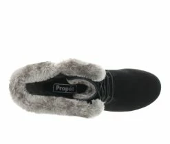 Women's Propet Winslow Mid Calf Winter Boots Black -Journee Shop 5 178