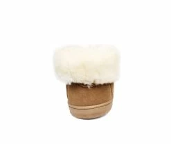 Women's Superlamb Original Fold Down Winter Booties Coconut -Journee Shop 5 305