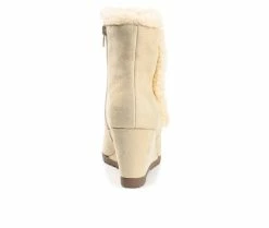 Women's Journee Collection Nonie Winter Wedge Boots Sand -Journee Shop 5 321