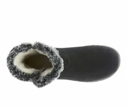 Women's SPRING STEP Kiya Winter Boots Black Suede -Journee Shop 5 323