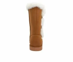 Women's Juicy Koded Winter Boots Cognac -Journee Shop 5 344