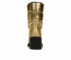Women's Franco Sarto Snow Heeled Booties Gold -Journee Shop 5 404
