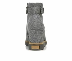 Women's Dr. Scholls Jacinda Wedge Booties Grey Flannel -Journee Shop 5 438