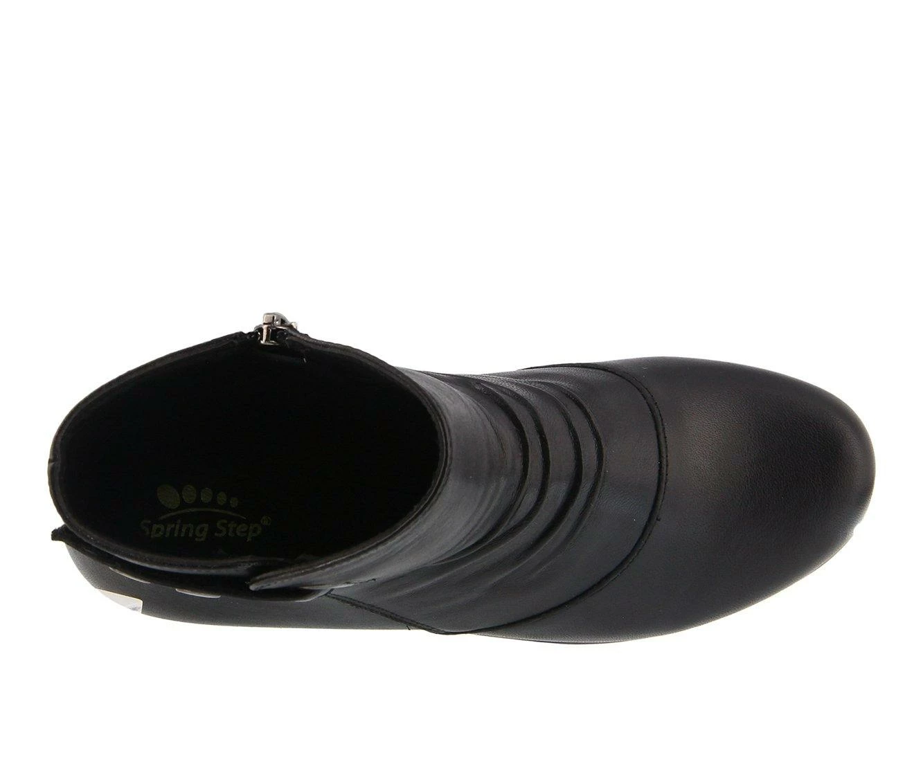 Women's SPRING STEP Mendy Wedge Booties Black 8 Women's SPRING STEP Mendy Wedge Booties Black - Image 6