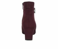Women's Impo Jaden Wedge Booties Burgundy -Journee Shop 5 472
