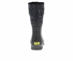 Women's Western Chief Bandana Neoprene Mid Rain Boots Black -Journee Shop 5 49