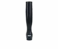 Women's Chooka Polished Tall Boot Rain Boots Black -Journee Shop 5 50