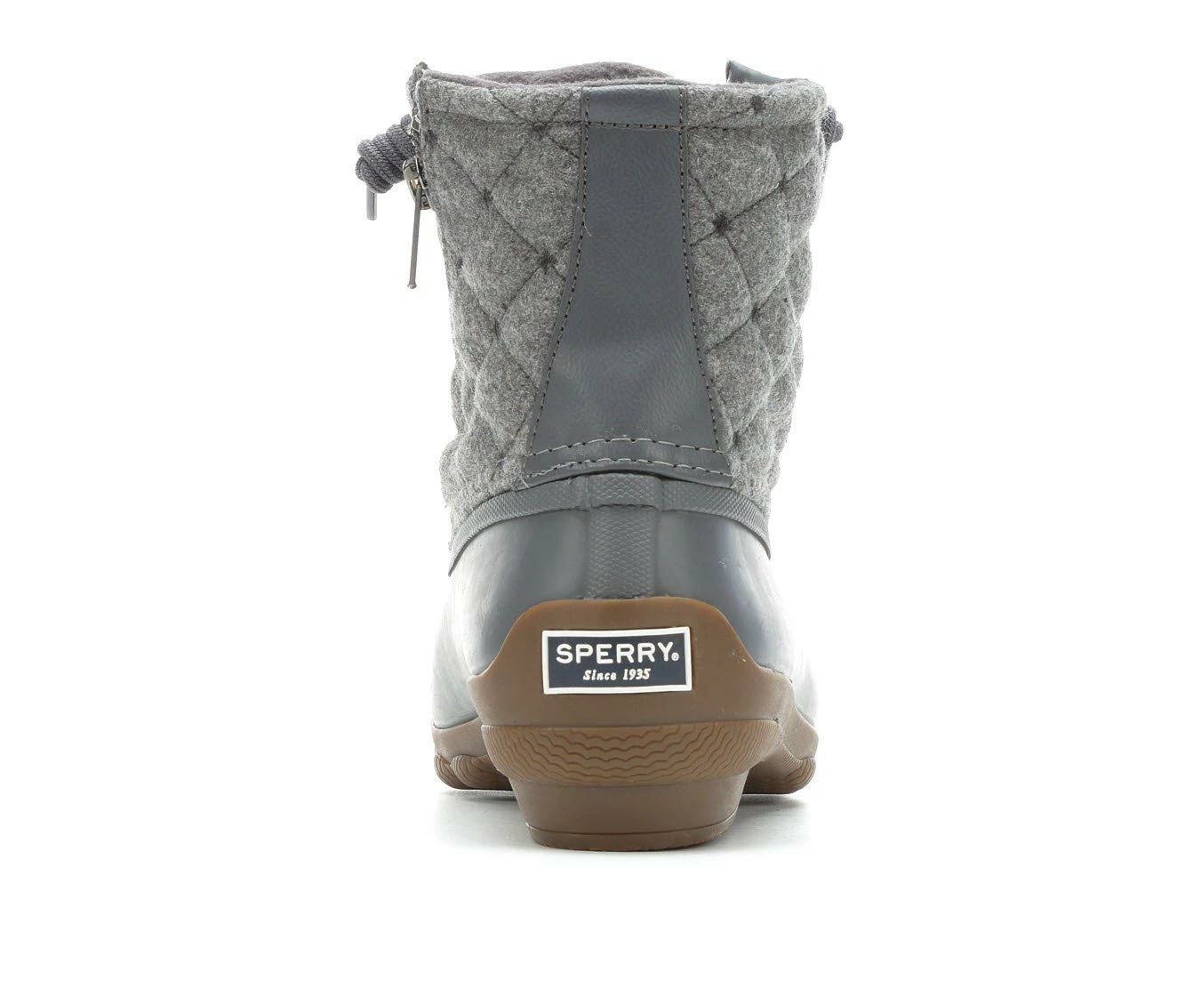 Women's Sperry Syren Gulf Wool Quilt Duck Boots Grey 8 Women's Sperry Syren Gulf Wool Quilt Duck Boots Grey - Image 6
